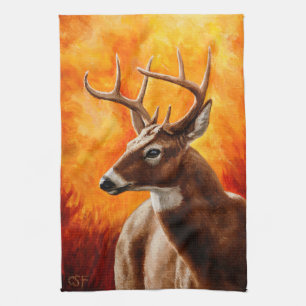 Paño De Cocina Cabeza de toro de Whitetail Deer Trophy