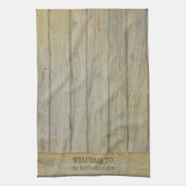 Paño De Cocina Cabina agradable de los pinos del lago mountain (Vertical)