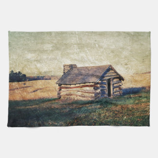 Paño De Cocina Cabina rural del país occidental de la pradera del