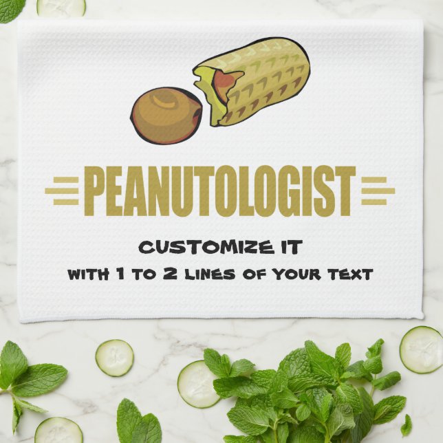 Paño De Cocina Cacahuete personalizado (Doblado)