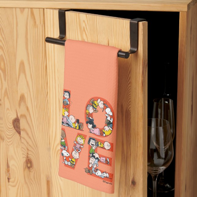 Paño De Cocina Cacahuetes - AMOR (Pliegue de tercios)