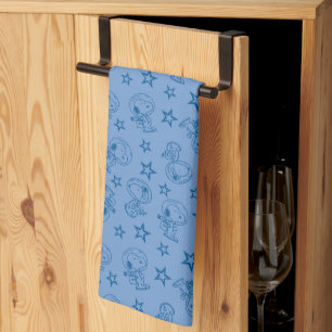 Paño De Cocina Cacahuetes   Modelo de astronauta espacial azul Sn