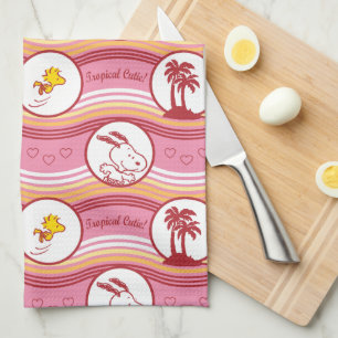 Paño De Cocina Cacahuetes   Snoopy & Woodstock Tropical Cutie