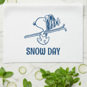 Paño De Cocina Cacahuetes   Viaje en Ski Snoopy