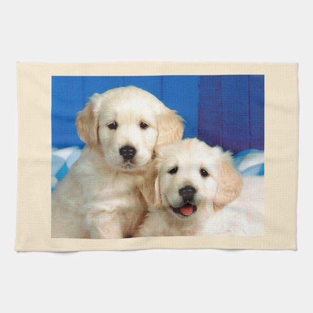 Paño De Cocina cachorros de Labrador (Horizontal)