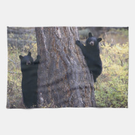 Paño De Cocina cachorros de oso negro
