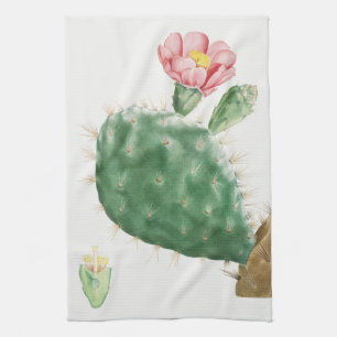 Paño De Cocina Cactus Cochenillifer, Ilustración Antigua, 1799