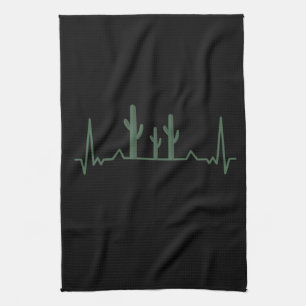 Paño De Cocina Cactus Heartbeat
