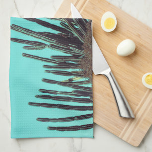 Paño De Cocina Cactus Verde pálido Plantas suculentas Minimalismo