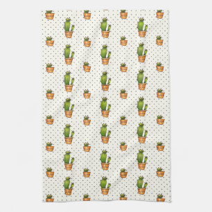 Paño De Cocina Cactus y modelo de punto suculento de Polk