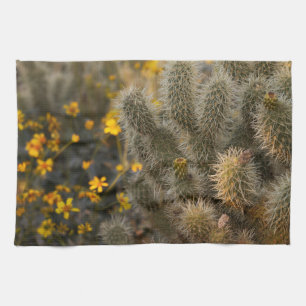 Paño De Cocina Cactus y Wildflowers