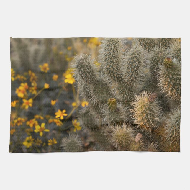 Paño De Cocina Cactus y Wildflowers (Horizontal)