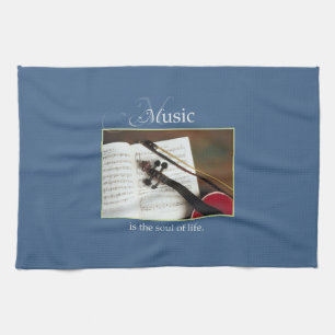 Paño De Cocina Cadenas musicales, el alma de la vida, tradición