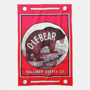 Paño De Cocina Café del O-Le-Oso