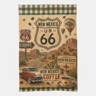 Paño De Cocina Café Diner de la Carretera Retro Illinois