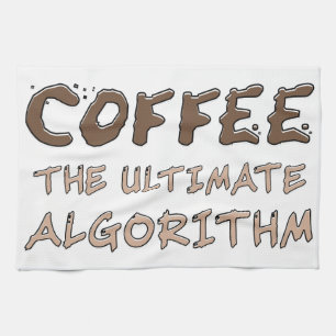 Paño De Cocina Café El Algoritmo Definitivo Divertido Programador