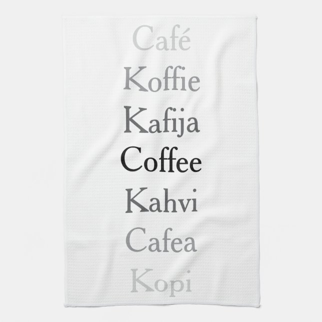 Paño De Cocina Café Global (Vertical)