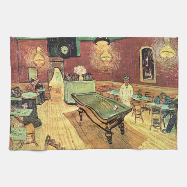Paño De Cocina Cafe nocturno, Place Lamartine por Vincent van Gog (Horizontal)
