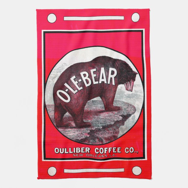 Paño De Cocina Café O-Le-Bear (Vertical)