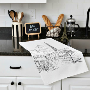 Paño De Cocina Cafe Paris