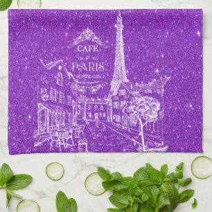 Paño De Cocina Café París con brillo