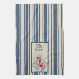 Paño De Cocina Café Parisienne Chef francés Vintage francés