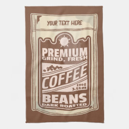 Paño De Cocina Café poster de café premium frijol café Barista