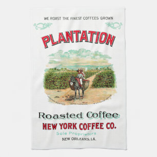 Paño De Cocina Café tostado de plantación