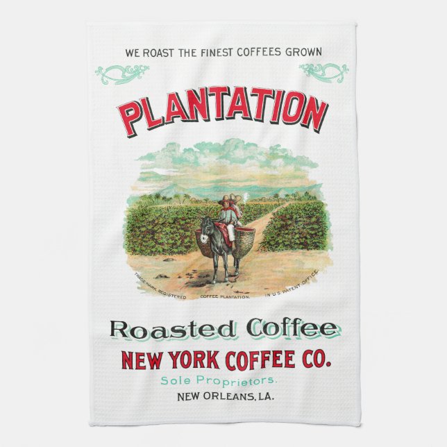 Paño De Cocina Café tostado de plantación (Vertical)