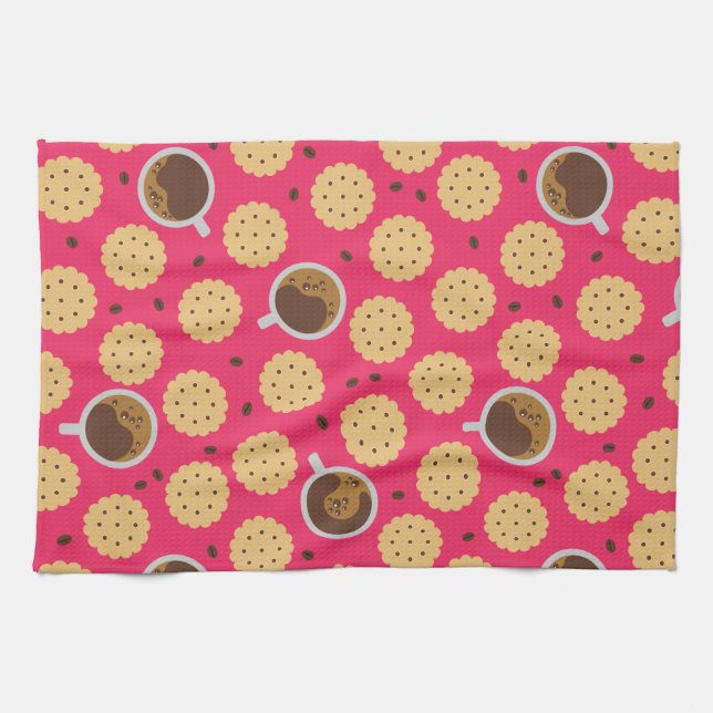 Paño De Cocina Café y cookies (Horizontal)