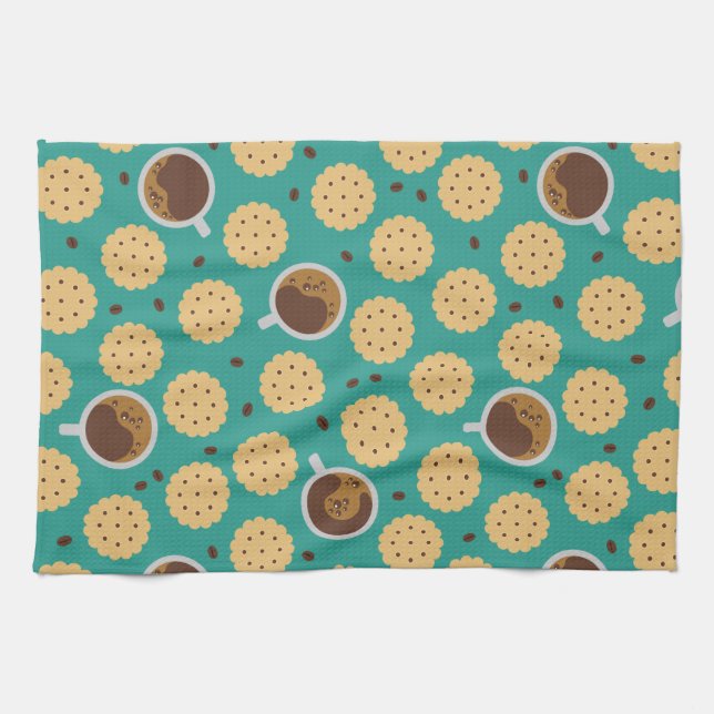 Paño De Cocina Café y cookies (Horizontal)
