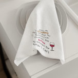 Paño De Cocina Café Y Vino<br><div class="desc">Dame café para cambiar las cosas que puedo cambiar y el vino para aceptar las cosas que no puedo</div>