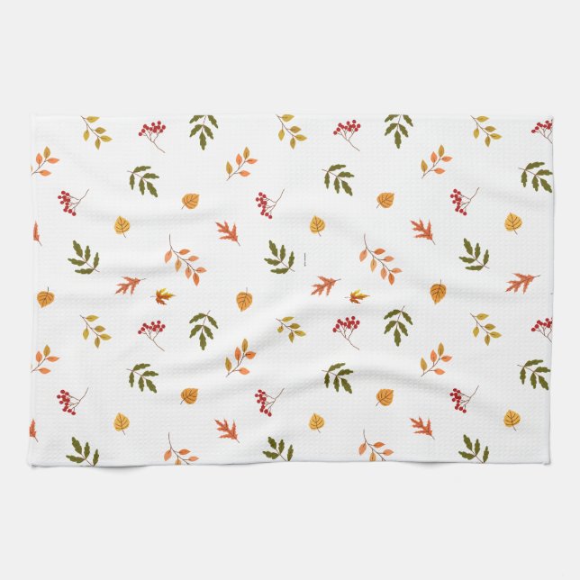 Paño De Cocina Caída de las hojas de otoño (Horizontal)
