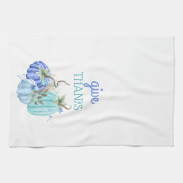 Paño De Cocina Caída del otoño de la Calabaza de Taupe de Aqua Az