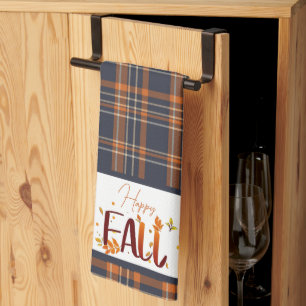Paño De Cocina Caída/otoño/hojas/plaid