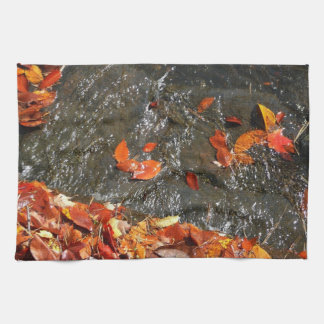 Paño De Cocina Caídas en cataratas en fotografía de otoño