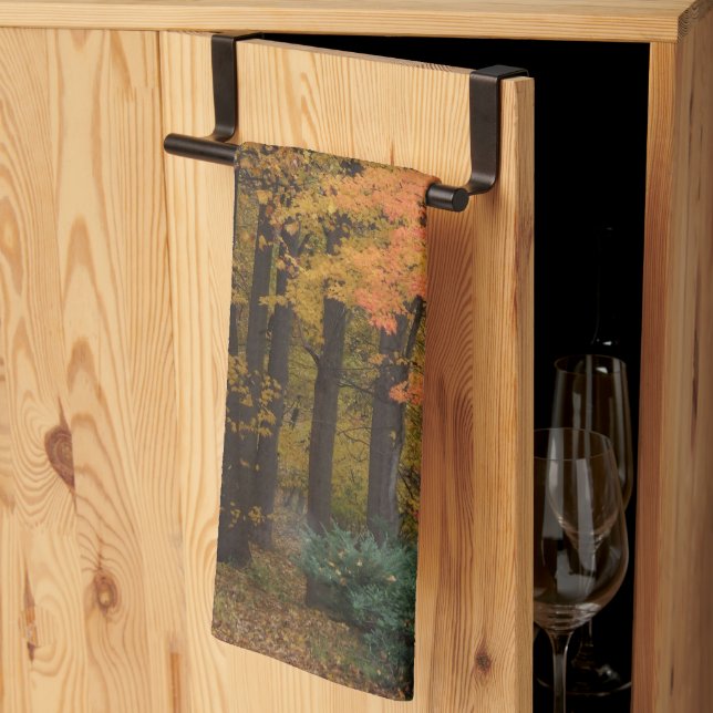 Paño De Cocina Caídas Sale Árboles Poplares Tulipanes (Pliegue de tercios)