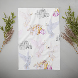 Paño De Cocina Calabaza acuarela y acción de gracias de la cocina