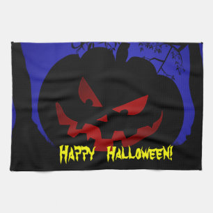 Paño De Cocina Calabaza asustadiza Halloween decorativo