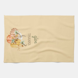 Paño De Cocina Calabaza Autumt Caída Carne de mantequilla Amarill