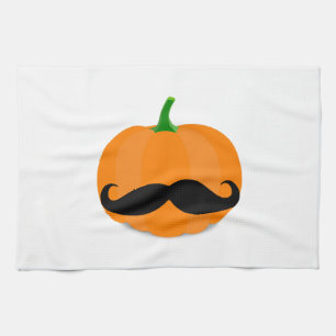 Paño De Cocina calabaza de Halloween con barba