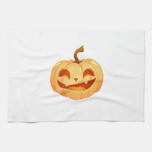 Paño De Cocina Calabaza linda Jack O Lantern Turtle Sea Halloween