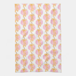 Paño De Cocina Calabaza Preppy dobla Fiesta de celebración del Dí