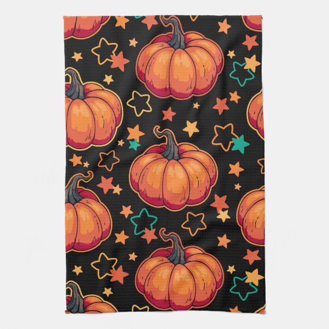 Paño De Cocina Calabazas de Halloween (Vertical)