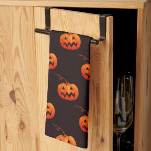 Paño De Cocina Calabazas De Halloween, Truco O Tratamiento De Cal