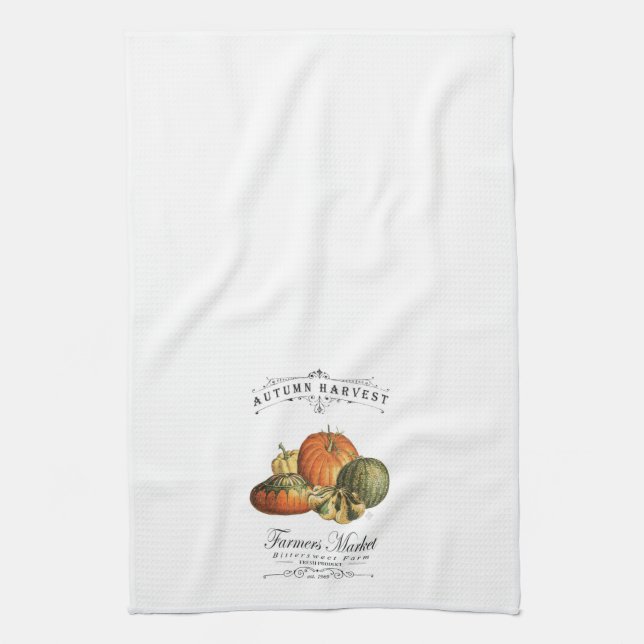 Paño De Cocina calabazas y calabaza modernas de la caída del (Vertical)