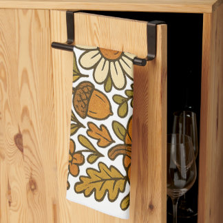 Paño De Cocina Calabazas y dias otoñales