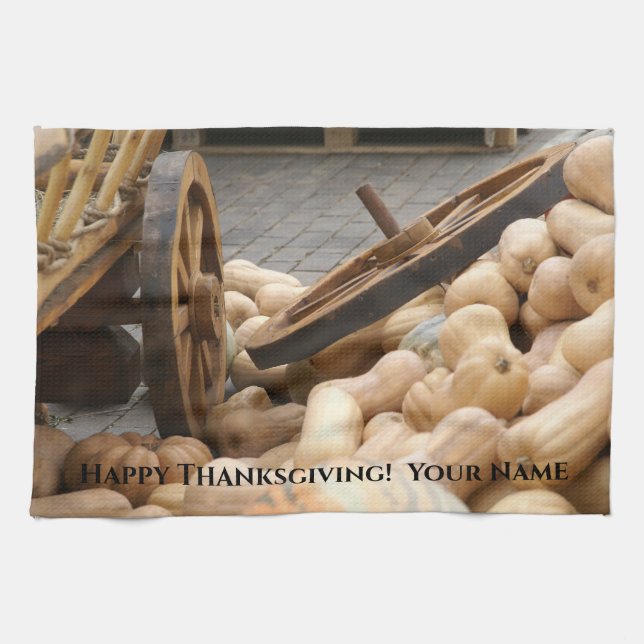 Paño De Cocina Calabazas y rueda (Horizontal)