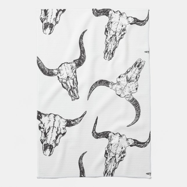 Paño De Cocina Calavera animal (Vertical)