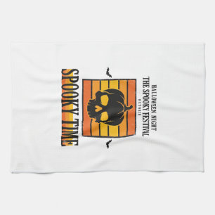 Paño De Cocina Calavera de Halloween Espantosa Divertida Cita Vin